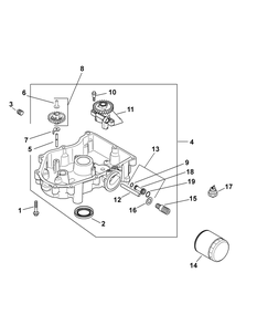Kohler Sv715-3027 Oil Pan Lubrication Diagram and Parts List for RZT-S42 (17AF2BDS010-17WF2BDS010-17WF2BDS056-17WF2BDS210)(2012) Cub Cadet Lawn Tractor